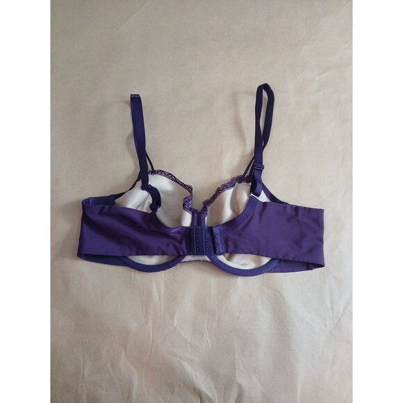 SOMA Enticing Lift Balconet Bra Womens 38D Purple Floral - Picture 3 of 8